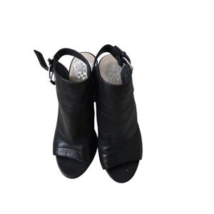 Vince Camuto Black Peep-Toe Ankle Booties Sling Back